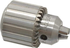 Jacobs - 5/8-16, 5/64 to 1/2" Capacity, Threaded Mount Drill Chuck - Keyed, 45.47mm Sleeve Diam, 61.72mm Open Length - Exact Industrial Supply