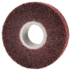3M - 6" Diam Aluminum Oxide Finishing Flap Wheel - 2" Hole, 2" Wide, Density 7, Nonwoven, Medium Grade, 3,400 Max RPM - Americas Industrial Supply