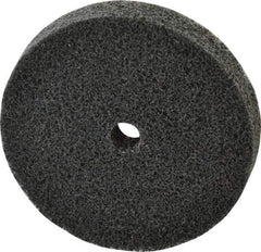 3M - 3" Diam, 1/2" Face Width, 3/8" Center Hole, Fine Grade, Silicon Carbide Deburring Wheel - Unitized, Soft Density 2 Grade, 10,000 RPM - Americas Industrial Supply