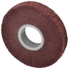 3M - 6" Diam Aluminum Oxide Finishing Flap Wheel - 2" Hole, 1" Wide, Density 3, Nonwoven, Very Fine Grade, 3,400 Max RPM - Americas Industrial Supply