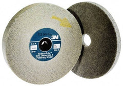 3M - 10" Diam, 1/2" Face Width, 5" Center Hole, Fine Grade, Silicon Carbide Deburring Wheel - Convolute, Hard Density 8 Grade, 3,600 RPM - Americas Industrial Supply