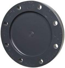 Value Collection - 8" Pipe, 13-1/2" OD, PVC Blind Pipe Flange - Schedule 80, Gray - Americas Industrial Supply