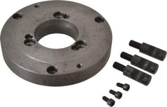Interstate - Adapter Back Plate for 6" Diam Self Centering Lathe Chucks - D1-4 Mount - Americas Industrial Supply