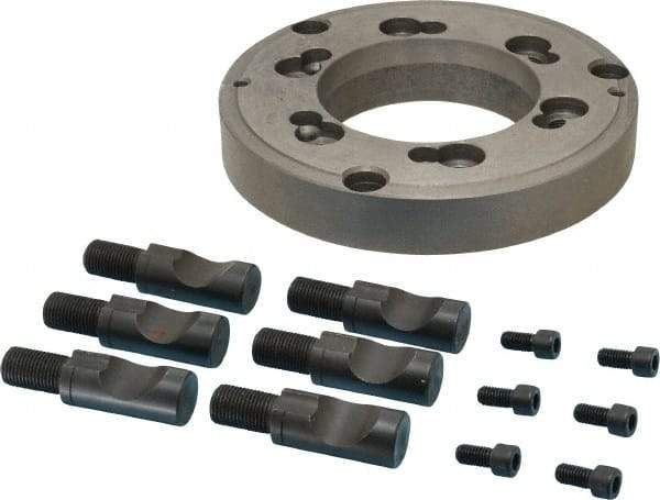 Interstate - Adapter Back Plate for 8" Diam Lathe Chucks - D1-6 Mount - Americas Industrial Supply