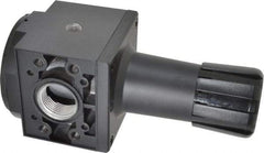 Parker - 1 NPT Port, 300 CFM, Aluminum Heavy-Duty Regulator - 2 to 125 psi Range, 250 Max psi Supply Pressure, 1/4" Gauge Port Thread, 3.62" Wide x 8.46" High - Americas Industrial Supply