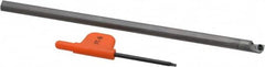 Kennametal - 0.285" Min Bore Diam, 6" OAL, 1/4" Shank Diam, GCBIW Indexable Boring Bar - 2-1/2" Max Bore Depth, WP.. Insert, Screw Holding Method - Americas Industrial Supply