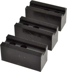 Value Collection - 6" Chuck Capacity, 1.5mm x 60° Serrated Attachment, Square Soft Lathe Chuck Jaw - 3 Jaws, Steel, 0.7874" Btw Mount Hole Ctrs, 1.181mm Long x 30mm Wide x 1-3/8" High, 0.4724" Groove, 10mm Fastener - Americas Industrial Supply