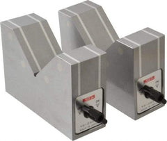 SPI - 90mm Max Capacity, 90° Angle, V-Block - 150mm Long x 50mm Wide x 100mm High, Sold as Matched Pair - Americas Industrial Supply