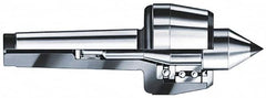 Rohm - MT5 Taper Shank, 3.54" Head Diam Carbide Tipped Live Center - 3,000 Max RPM, 2.76" Head Length, 1.5748" Point Diam, 1.988" Point Len, 2,200 Lb Max Workpc, 10.18" OAL, Standard Point - Americas Industrial Supply