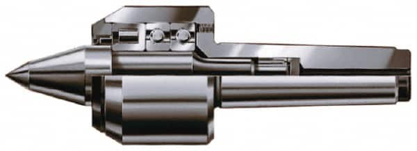 Rohm - MT4 Taper Shank, 2.76" Head Diam Live Center - 7,000 Max RPM, 2.86" Head Length, 1.26" Point Diam, 1.732" Point Len, 2,200 Lb Max Workpc, 8.9" OAL, Long Point - Americas Industrial Supply