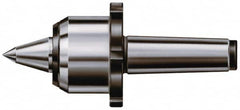 Rohm - MT4 Taper Shank, 2.66" Head Diam Live Center - 7,000 Max RPM, 2.86" Head Length, 1.26" Point Diam, 1.732" Point Len, 2,200 Lb Max Workpc, 8.9" OAL, Long Point - Americas Industrial Supply