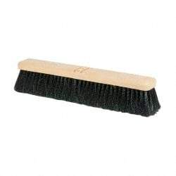 PRO-SOURCE - 18" General Purpose Polypropylene Push Broom - 3" Bristle Length, Plastic Block, Bolt-On Handle Connection, Handle Sold Separately - Americas Industrial Supply