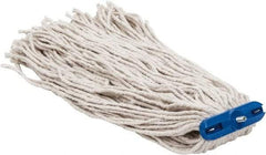 PRO-SOURCE - 1" White Head Band, X-Large Cotton Cut End Mop Head - 4 Ply, Screw On Connection, Use for Heavy Duty Floor Cleaning - Americas Industrial Supply