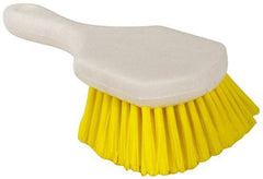 PRO-SOURCE - 1-1/2" Bristle Length, Polypropylene Utility Scrub Brush - 8-1/2" OAL, Plastic Block - Americas Industrial Supply