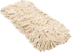 PRO-SOURCE - 18" Long x 3-1/2" Wide Yarn Blend Dust Mop Head - Snap-On, Blue, Looped Head, Launderable - Americas Industrial Supply