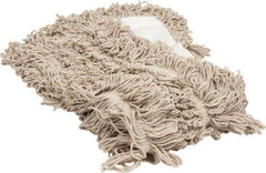 PRO-SOURCE - 48" Long x 5" Wide Yarn Blend Dust Mop Head - Snap-On, Yellow, Looped Head, Launderable - Americas Industrial Supply