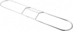 PRO-SOURCE - 18" Long x 3-1/4" Wide Chrome Plated Steel Dust Mop Frame - White, Clip-On - Americas Industrial Supply