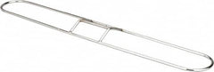 PRO-SOURCE - 24" Long x 3-1/4" Wide Chrome Plated Steel Dust Mop Frame - White, Clip-On - Americas Industrial Supply