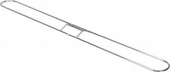 PRO-SOURCE - 36" Long x 3-1/4" Wide Chrome Plated Steel Dust Mop Frame - White, Clip-On - Americas Industrial Supply