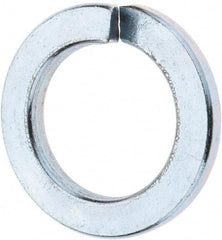 Value Collection - M22, 22.5mm ID, 35.9mm OD, 4mm Thick Split Lock Washer - Grade 8 Spring Steel, Zinc-Plated Finish, 22.5mm Min ID, 23.5mm Max ID - Americas Industrial Supply