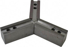 H & R Manufacturing - 12" & Up Chuck Capacity, 1.5mm x 60° Serrated Attachment, Square Soft Lathe Chuck Jaw - 3 Jaws, Steel, 1.181" Btw Mount Hole Ctrs, 6-1/4" Long x 2" Wide x 2-1/2" High, 0.827" Groove, 0.6299" & 16mm Fastener - Americas Industrial Supply