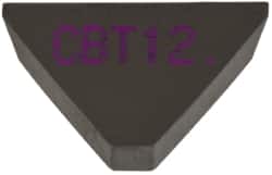 Kennametal - 3/8" Inscribed Circle, Triangle, CBT Chipbreaker for Indexables - 0.06" Thick, 0.159" Effective Width - Americas Industrial Supply