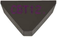 Kennametal - 3/8" Inscribed Circle, Triangle, CBT Chipbreaker for Indexables - 0.06" Thick, 0.159" Effective Width - Americas Industrial Supply