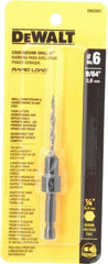 DeWALT - #6 Cutter Diam, 9/64" Drill Compatibility, Adjustable Depth Drill Countersink - Americas Industrial Supply