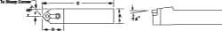 Dorian Tool - MSDN, Neutral Cut, 0° Lead Angle, 1" Shank Height x 1" Shank Width, Negative Rake Indexable Turning Toolholder - 6" OAL, SN..64. Insert Compatibility, Series Multi-Option - Americas Industrial Supply