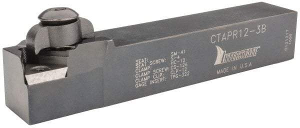 Dorian Tool - CTAP, Right Hand Cut, 3/4" Shank Height x 3/4" Shank Width, Positive Rake Indexable Turning Toolholder - 4-1/2" OAL, TP..32. Insert Compatibility, Series Clamp Type - Americas Industrial Supply