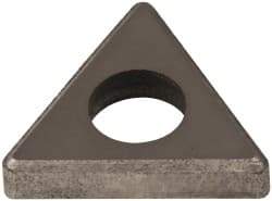 Made in USA - 1/2" Inscribed Circle, Triangle Shim for Indexables - Carbide, 1/8" Thick, ITSN Shim Style, Negative Rake - Americas Industrial Supply