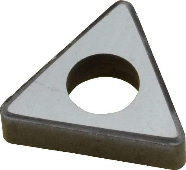 Made in USA - 1/2" Inscribed Circle, Triangle Shim for Indexables - Carbide, 3/16" Thick, ITSN Shim Style, Negative Rake - Americas Industrial Supply