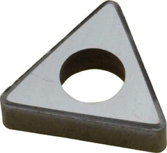 Made in USA - 1/2" Inscribed Circle, Triangle Shim for Indexables - Carbide, 3/16" Thick, ITSN Shim Style, Negative Rake - Americas Industrial Supply