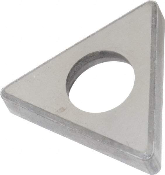 Made in USA - 1/2" Inscribed Circle, Triangle Shim for Indexables - Carbide, 3/16" Thick, ITSN Shim Style, Negative Rake - Americas Industrial Supply
