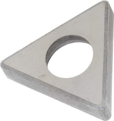 Made in USA - 1/2" Inscribed Circle, Triangle Shim for Indexables - Carbide, 3/16" Thick, ITSN Shim Style, Negative Rake - Americas Industrial Supply