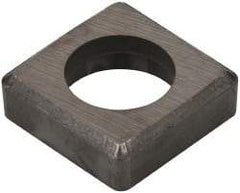 Made in USA - 5/8" Inscribed Circle, Square Shim for Indexables - Carbide, 3/16" Thick, ISSN Shim Style, Negative Rake - Americas Industrial Supply