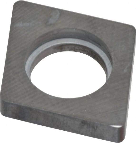 Made in USA - 3/4" Inscribed Circle, Diamond (Shape) Shim for Indexables - Carbide, 3/16" Thick, ICSN Shim Style, Negative Rake, Left Hand Cut - Americas Industrial Supply
