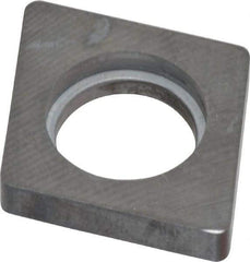 Made in USA - 3/4" Inscribed Circle, Diamond (Shape) Shim for Indexables - Carbide, 3/16" Thick, ICSN Shim Style, Negative Rake, Left Hand Cut - Americas Industrial Supply