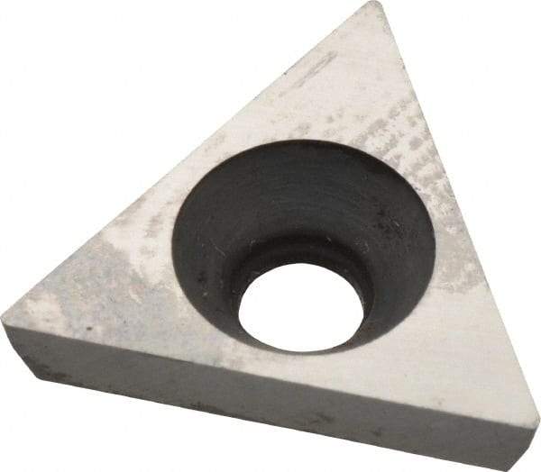 Made in USA - 3/8" Inscribed Circle, Triangle Shim for Indexables - Carbide, 1/8" Thick, PTP Shim Style, Positive Rake - Americas Industrial Supply