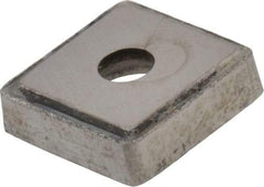 Made in USA - 1/2" Inscribed Circle, Square Shim for Indexables - Carbide, 1/8" Thick, PSQ Shim Style, Positive Rake - Americas Industrial Supply