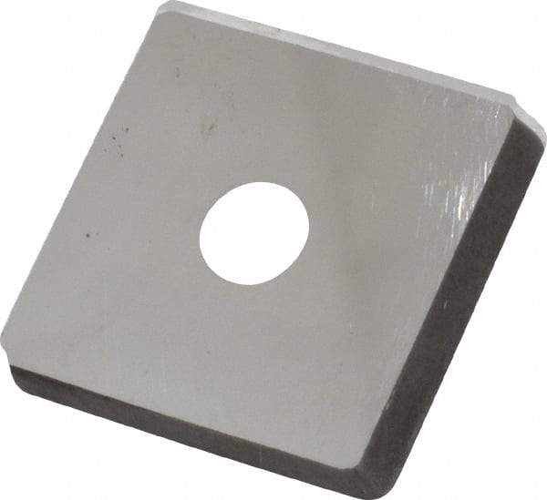 Made in USA - 3/4" Inscribed Circle, Square Shim for Indexables - Carbide, 1/8" Thick, PSQ Shim Style, Positive Rake - Americas Industrial Supply