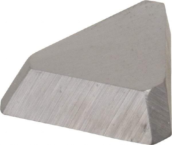 Made in USA - 3/8" Inscribed Circle, Triangle, T Chipbreaker for Indexables - Left Hand, Right Hand Cut, 0.094" Thick, 0.047" Effective Width, Carbide - Americas Industrial Supply