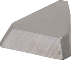 Made in USA - 3/8" Inscribed Circle, Triangle, T Chipbreaker for Indexables - Left Hand, Right Hand Cut, 0.094" Thick, 0.047" Effective Width, Carbide - Americas Industrial Supply