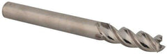Niagara Cutter - 1/4", 3/4" LOC, 1/4" Shank Diam, 2-1/2" OAL, 3 Flute, Solid Carbide Square End Mill - Single End, Uncoated, Spiral Flute, 45° Helix, Centercutting, Right Hand Cut, Right Hand Flute, Series A345 - Americas Industrial Supply