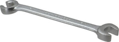 Proto - 1/2 x 1/2", Satin Finish, Combination Flare Nut Wrench - 6 Points, 6-7/16" OAL, Steel, Double End Head - Americas Industrial Supply