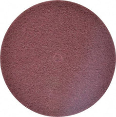 3M - 8" Fine Grade Aluminum Oxide Deburring Disc - 1/2" Center Hole, Arbor Connection, Maroon, 3,000 Max RPM - Americas Industrial Supply