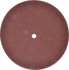 3M - 12" Very Fine Grade Aluminum Oxide Deburring Disc - 3/4" Center Hole, Arbor Connection, Maroon, 1,900 Max RPM - Americas Industrial Supply