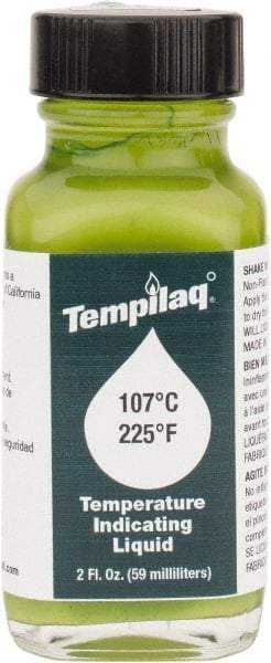 Tempil - 225°F Temp Indicating Liquid - 2 Ounce Container, 107°C - Americas Industrial Supply