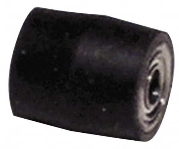 Dynabrade - 5/16" Diam x 3/8" Wide Contact Wheel - Crowned, 50 Duro Rubber Face - Americas Industrial Supply