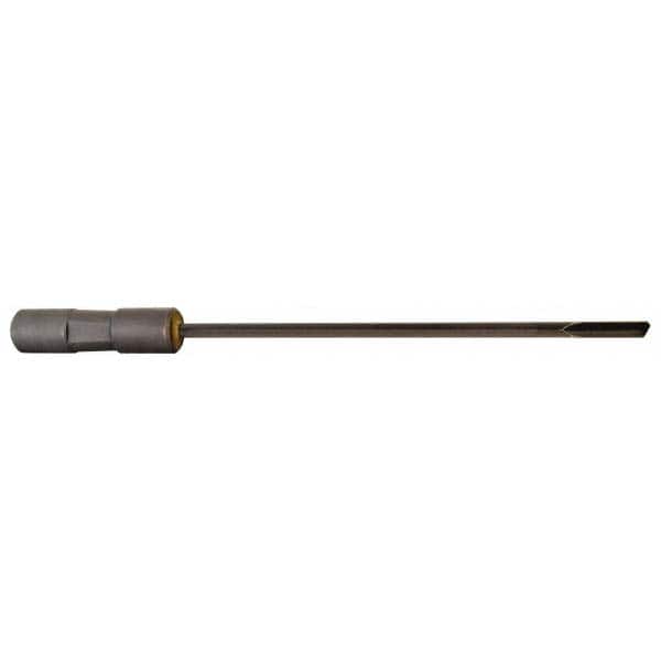 Made in USA - #34, 8" Flute Length, 7" Depth of Cut, Carbide-Tipped Shank, Single Flute Gun Drill - Americas Industrial Supply